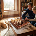 Wooden Chess Set lifestyle