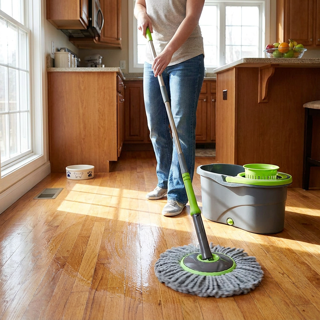 Rotating Self-Wringing Mop lifestyle