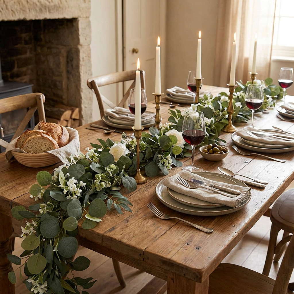 Faux Eucalyptus Garland lifestyle