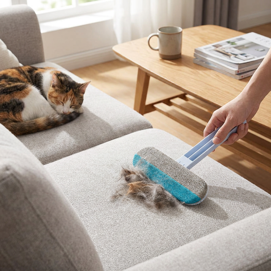 4 in 1 Pet Hair Remover Tool lifestyle