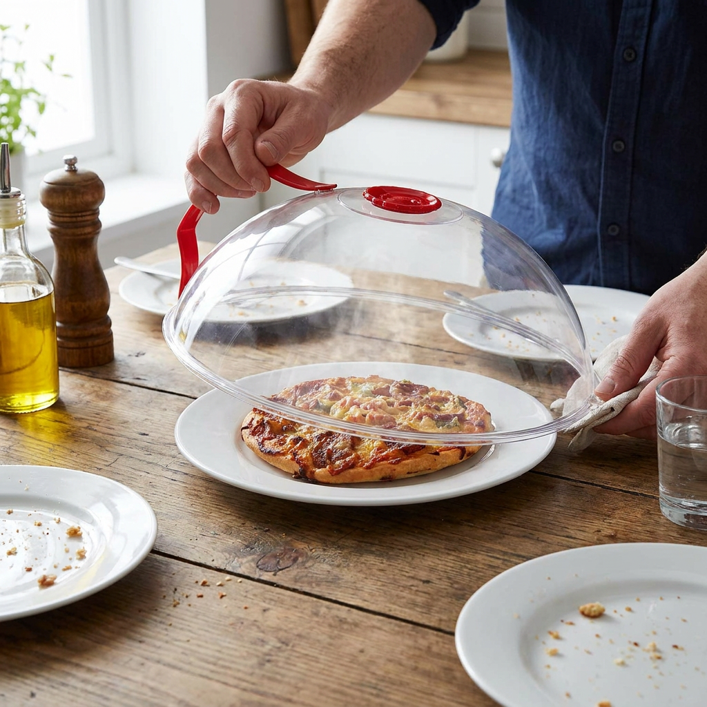 Anti-Splash Microwave Protective Cover lifestyle
