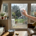 Double-sided magnetic window squeegee lifestyle
