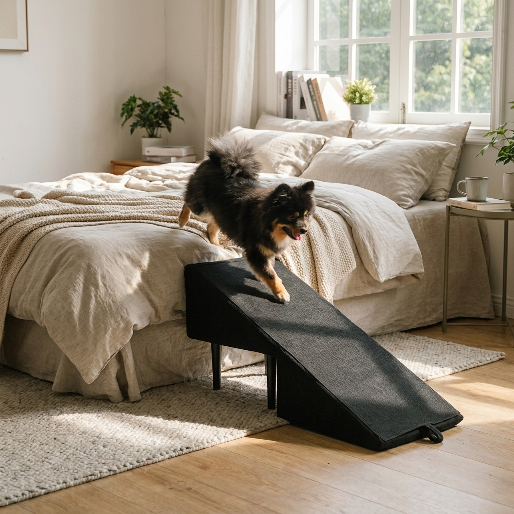 2-in-1 Convertible Dog Ramp lifestyle