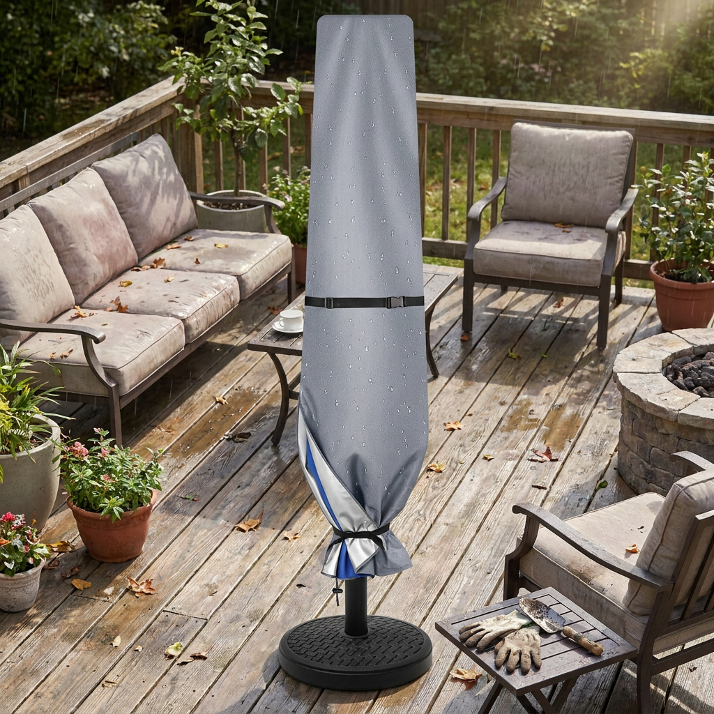 Waterproof Outdoor Parasol Cover lifestyle