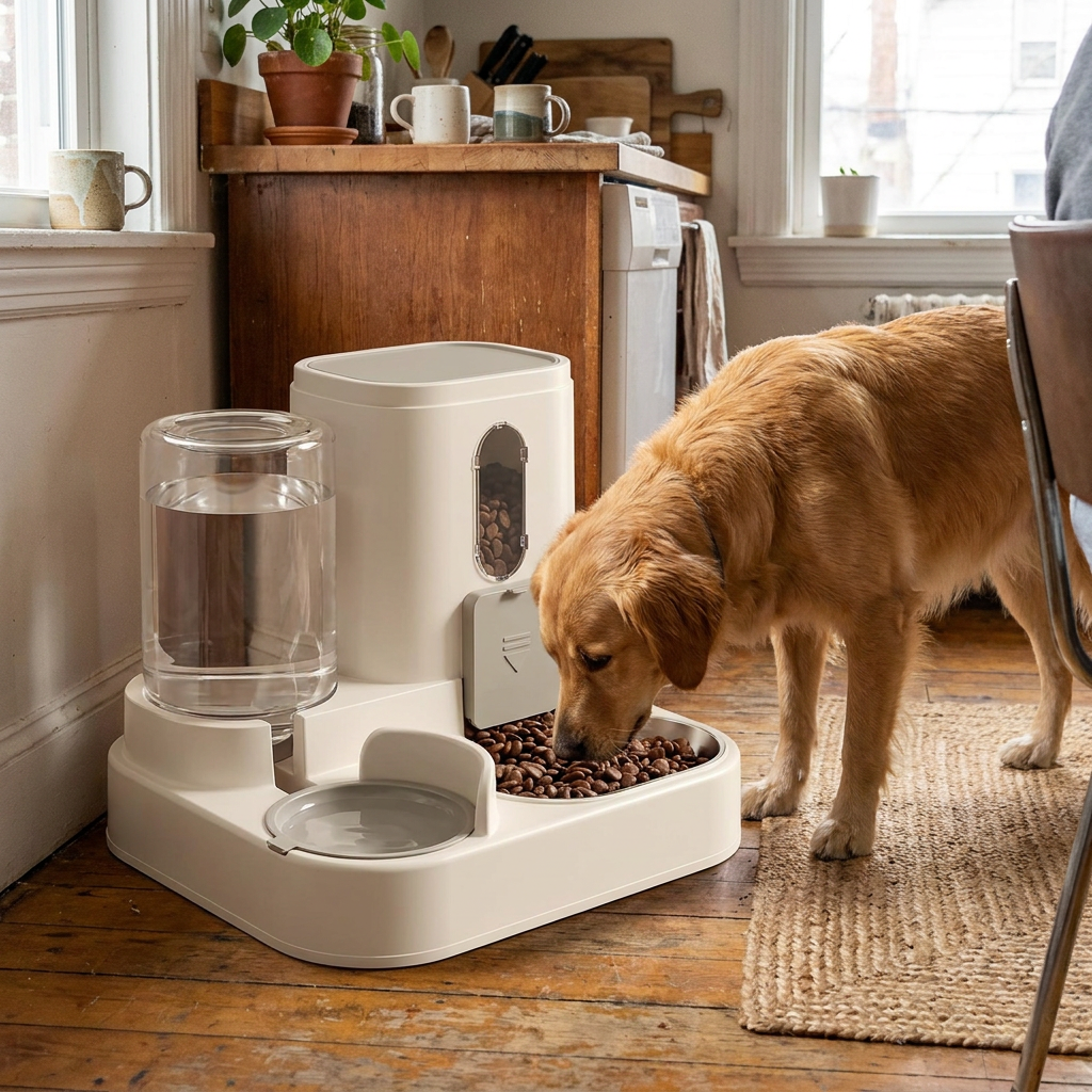 Dog and Cat Feeder lifestyle