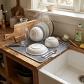 Silicone Countertop Dish Drying Mat lifestyle
