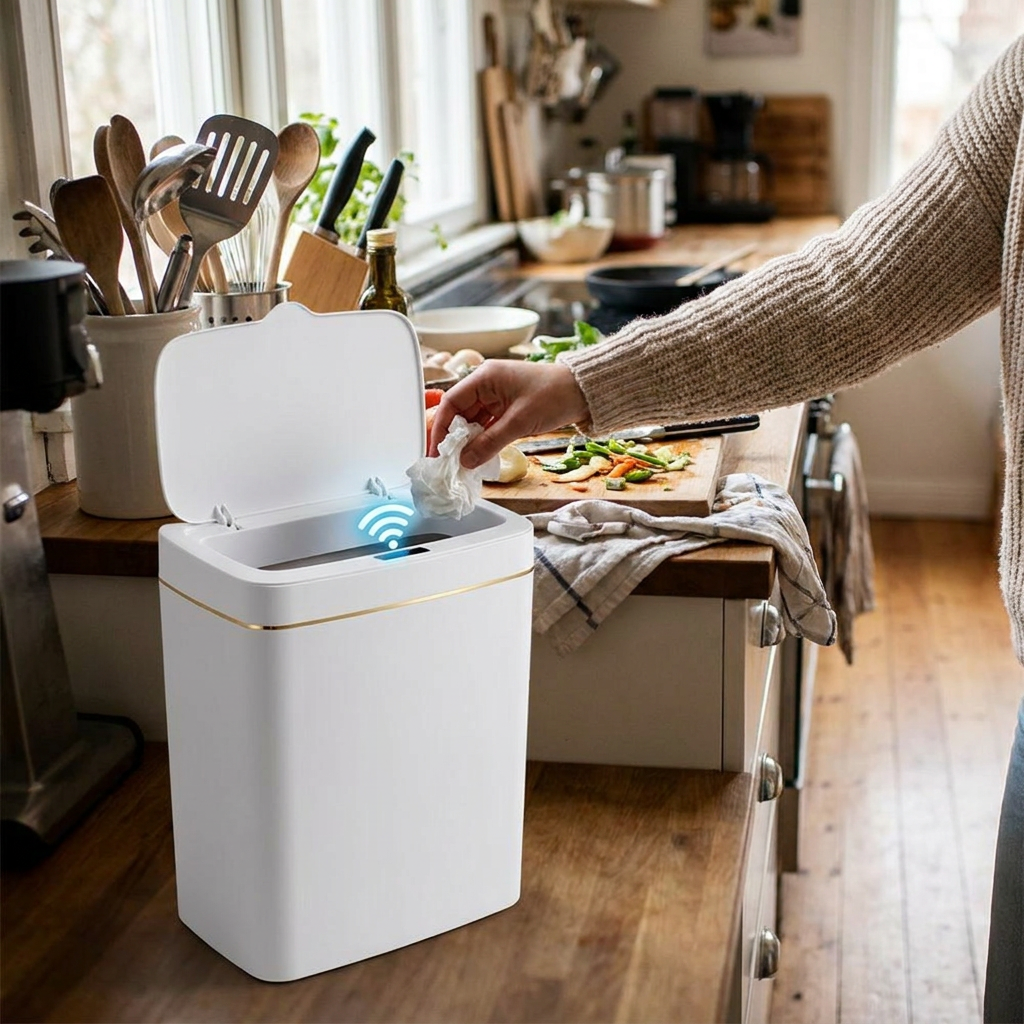 Automatic Smart Motion Sensor Garbage Trashcan lifestyle